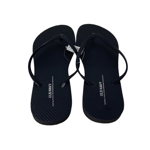 Old Navy Flip Flop Sandals Summer for Woman Black Rubber 737433-00-1 - Picture 8 of 10